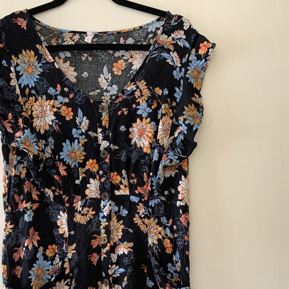 Flowy Bohemian dress, with Pockets - Fits like a L/XL